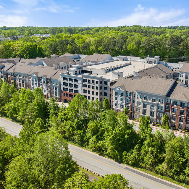 Creekside at Crabtree - Exterior View of Apartments and Surrounding